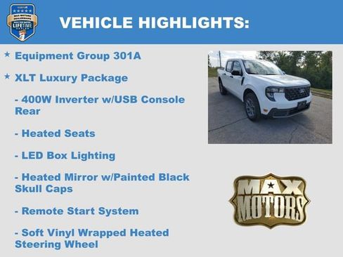 New 2025 Ford Maverick XLT w/ Equipment Group 301A image 5