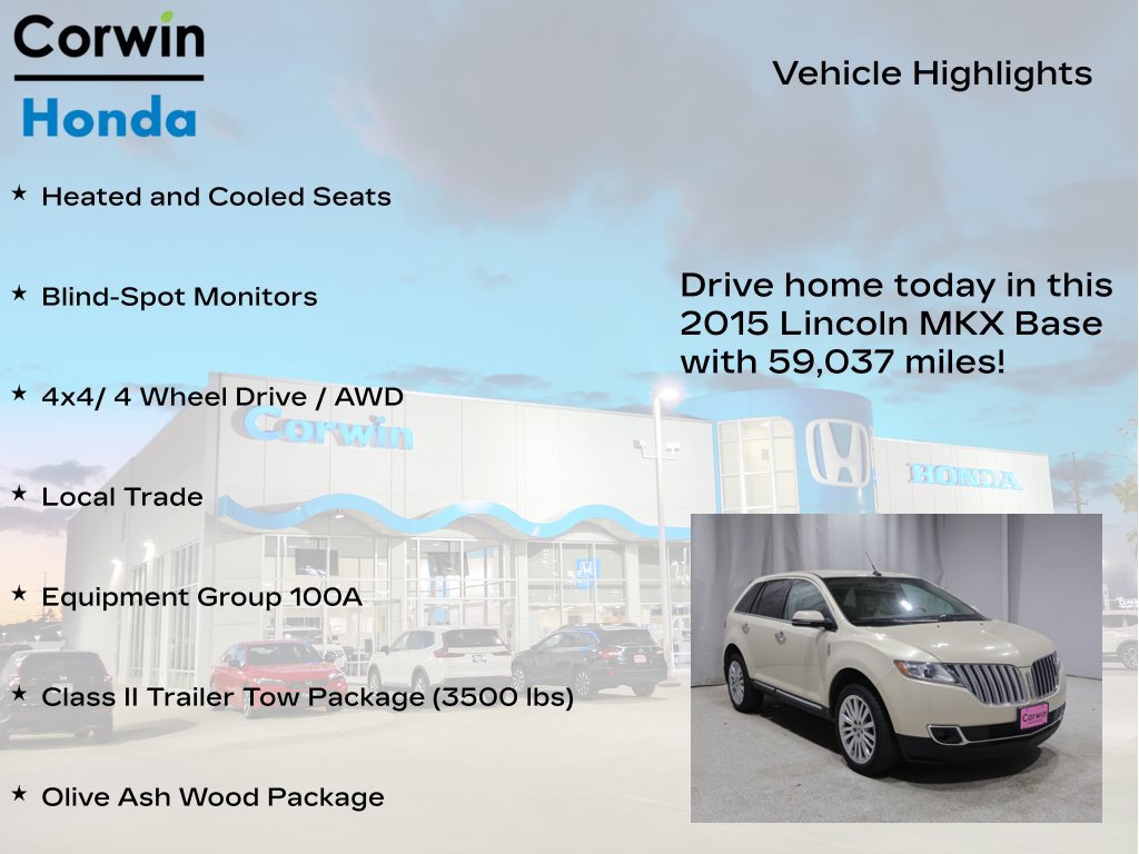 Used 2015 Lincoln MKX AWD w/ Equipment Group 101A image 7