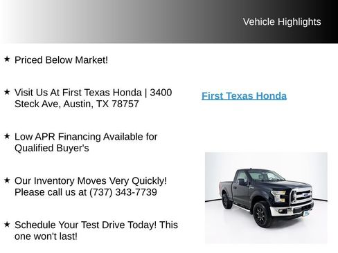 Used 2016 Ford F150 XLT w/ Equipment Group 301A Mid AWD/4WD image 10