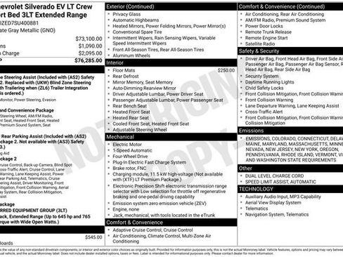New 2025 Chevrolet Silverado EV LT image 2