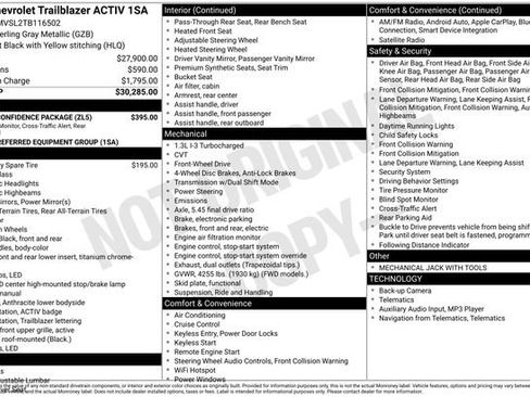 New 2026 Chevrolet TrailBlazer ACTIV w/ Driver Confidence Package FWD image 4