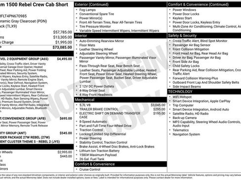 Used 2023 RAM 1500 Rebel w/ Rebel Level 2 Equipment Group AWD/4WD image 4