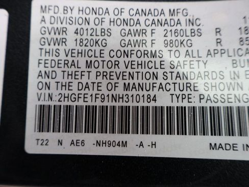 Certified 2022 Honda Civic Touring image 13