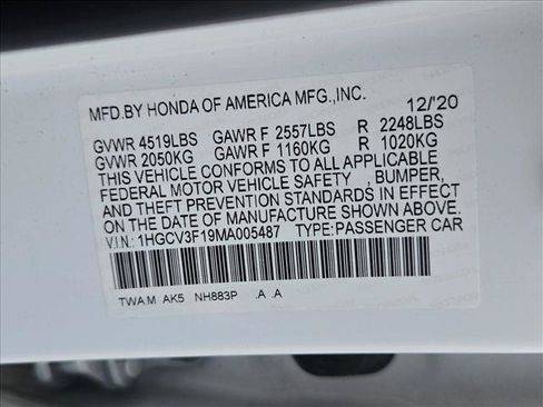 Used 2021 Honda Accord Hybrid image 14