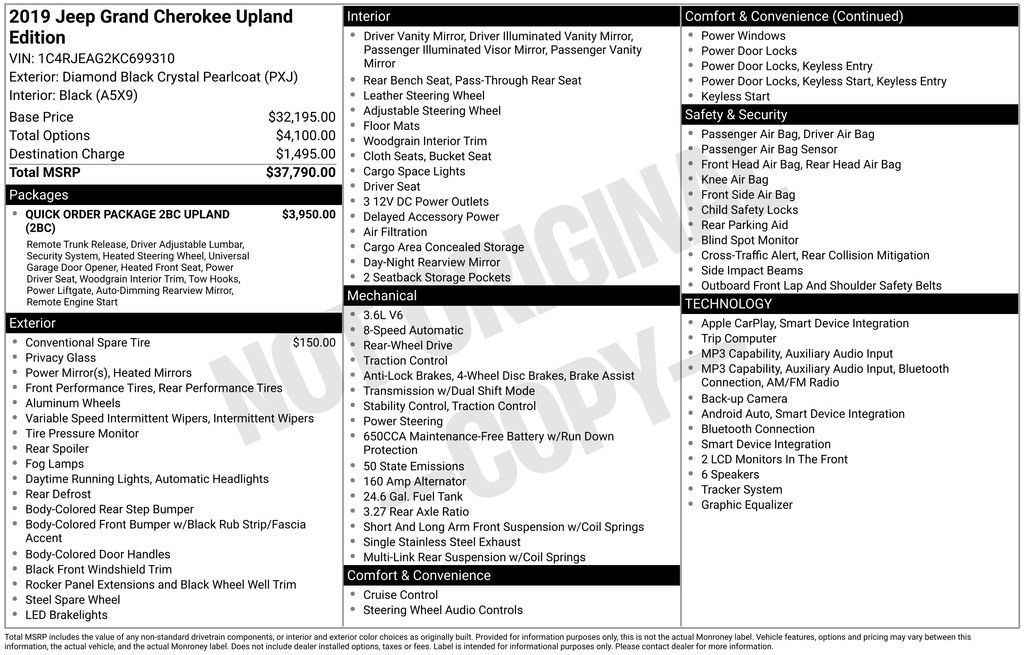 Used 2019 Jeep Grand Cherokee Laredo RWD image 6