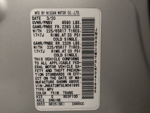 Used 2020 Nissan Rogue S FWD image 33