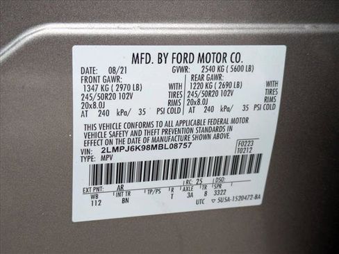 Used 2021 Lincoln Nautilus Reserve image 26