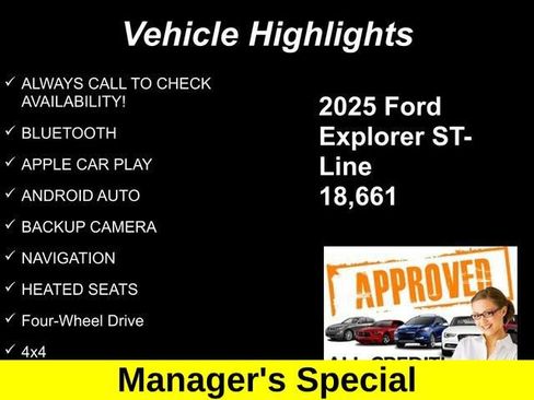 Used 2025 Ford Explorer ST-Line w/ ST-Line Street Pack AWD/4WD image 10