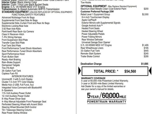 Used 2020 RAM 1500 Rebel w/ Rebel Level 1 Equipment Group image 9