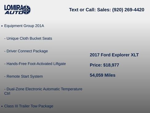 Used 2017 Ford Explorer XLT AWD/4WD image 5