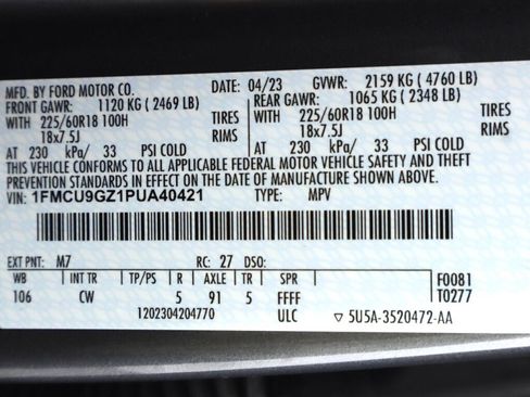 Used 2023 Ford Escape Active w/ Tech Pack #1 AWD/4WD image 47
