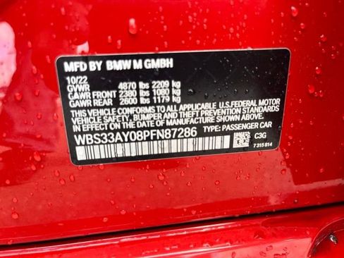 Used 2023 BMW M3 Competition RWD image 15
