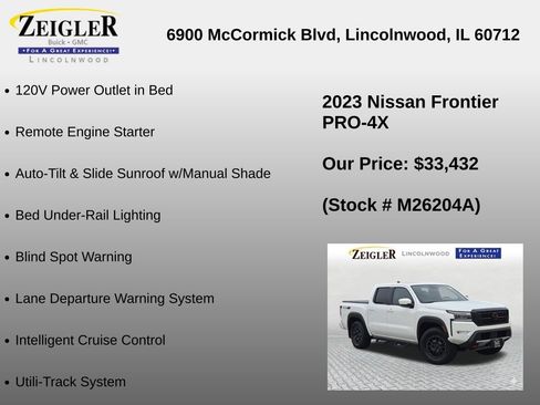 Used 2023 Nissan Frontier PRO-4X w/ Pro-4X Premium Package AWD/4WD image 30