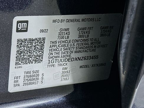 Used 2022 GMC Sierra 1500 SLT AWD/4WD image 12