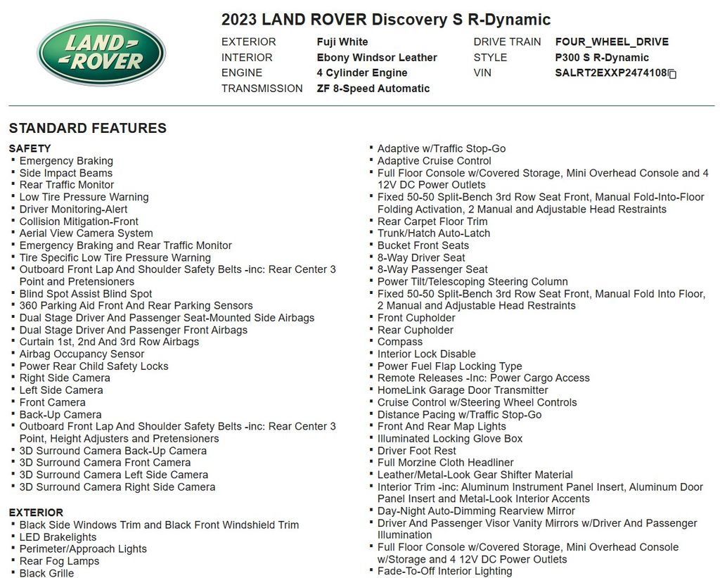 Used 2023 Land Rover Discovery S R-Dynamic AWD/4WD image 17