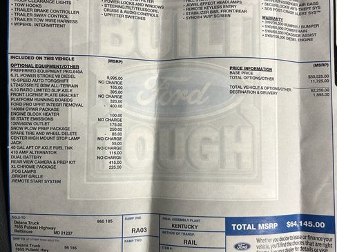 Used 2023 Ford F350 XL w/ Snow Plow Prep Package image 70