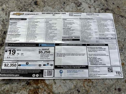 Used 2022 Chevrolet Corvette Stingray Preferred Cpe w/ Z51 Performance Package image 21