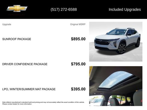 Used 2025 Chevrolet Trax RS w/ Sunroof Package FWD image 5