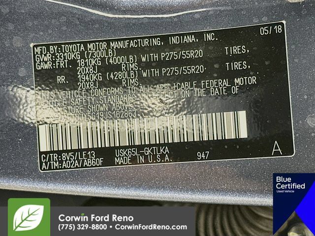 Used 2018 Toyota Sequoia Limited w/ Safety & Convenience Package AWD/4WD image 39