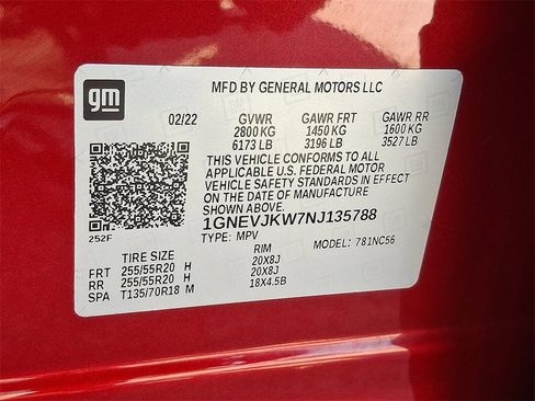 Used 2022 Chevrolet Traverse RS w/ LPO, Cargo Package image 29