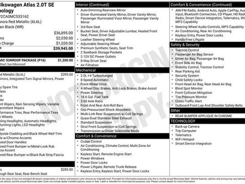 Used 2021 Volkswagen Atlas SE w/ Panoramic Sunroof Package image 10