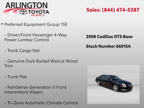 Used 2008 Cadillac DTS Performance w/ Platinum Edition FWD image 2