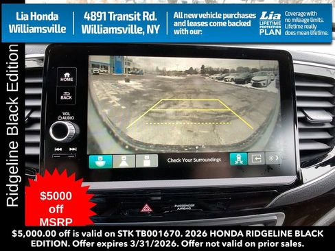 New 2026 Honda Ridgeline Black Edition image 20