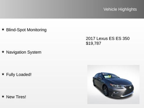 Used 2017 Lexus ES 350 image 8