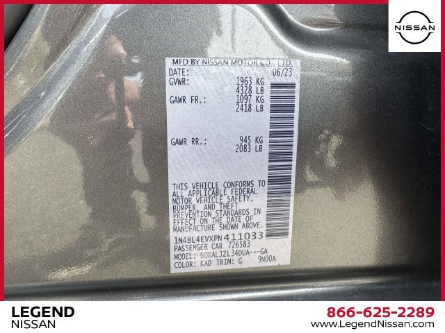 Certified 2023 Nissan Altima 2.5 SL FWD image 36