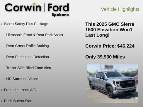Used 2025 GMC Sierra 1500 Elevation w/ Elevation Premium Package AWD/4WD image 24