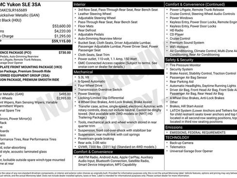 Used 2020 GMC Yukon SLE w/ Convenience Package image 3