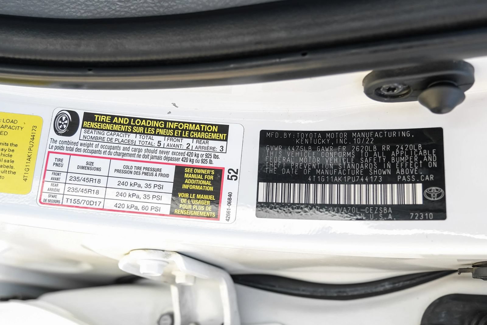 Used 2023 Toyota Camry SE FWD image 54