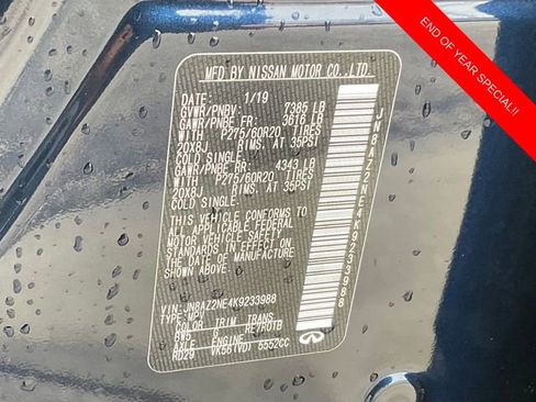 Used 2019 INFINITI QX80 Luxe image 22