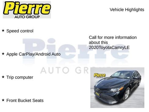 Used 2020 Toyota Camry LE FWD image 3