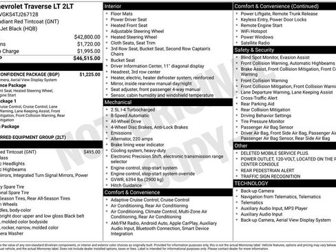 New 2026 Chevrolet Traverse LT w/ Driver Confidence Package image 9