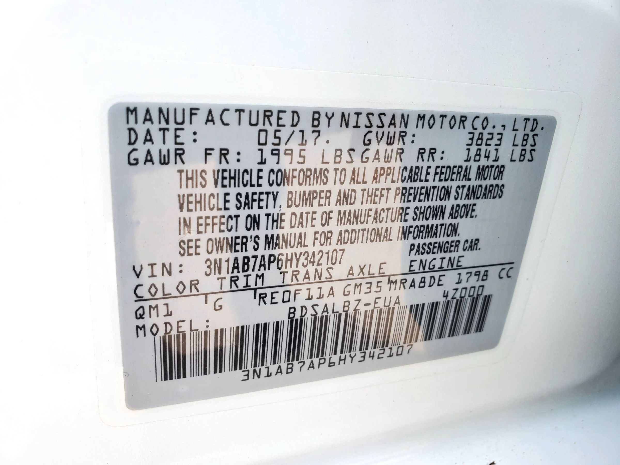 Used 2017 Nissan Sentra S FWD image 54