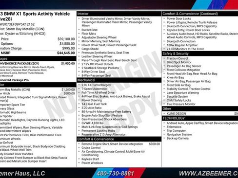 Used 2023 BMW X1 xDrive28i w/ Convenience Package AWD/4WD image 3