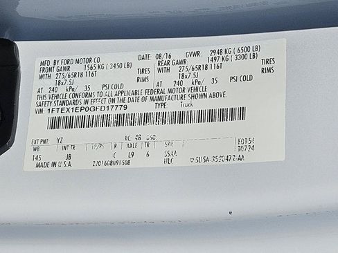 Used 2016 Ford F150 XLT w/ Equipment Group 302A Luxury AWD/4WD image 38