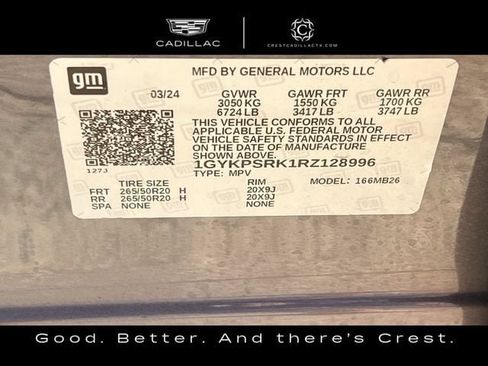 Certified 2024 Cadillac Lyriq Luxury w/ Nappa Leather Package RWD image 30