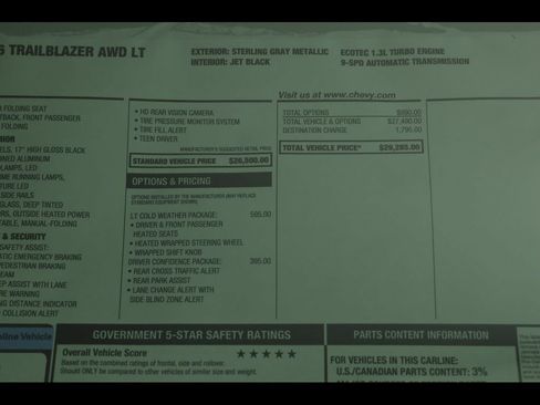 New 2026 Chevrolet TrailBlazer LT w/ LT Cold Weather Package image 22