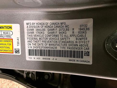 Used 2022 Honda Civic Sport image 32