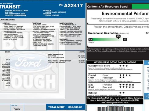 Used 2023 Ford Transit 350 XLT AWD/4WD image 9