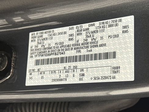 Used 2023 Ford F150 XLT w/ Equipment Group 302A High AWD/4WD image 9