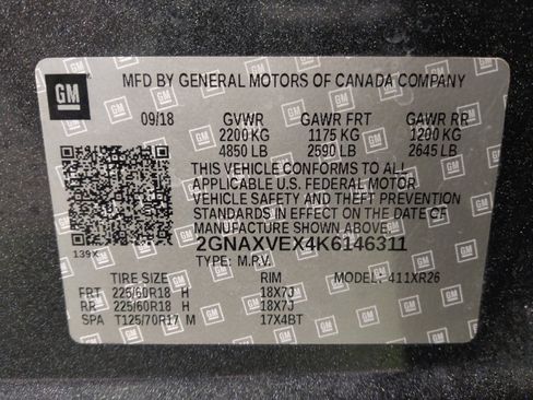 Used 2019 Chevrolet Equinox LT w/ Sun & Navigation Package AWD/4WD image 33