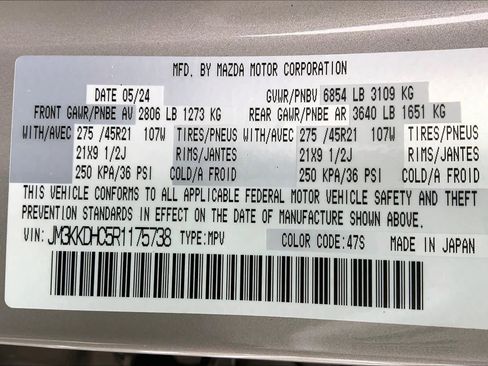 Used 2024 MAZDA CX-90 3.3 Turbo S w/ Premium Package image 34