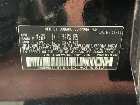 Used 2025 Subaru Legacy Premium AWD/4WD image 37