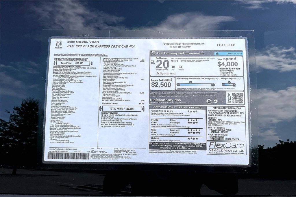 New 2026 RAM 1500 Express AWD/4WD image 37