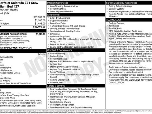 Certified 2023 Chevrolet Colorado Z71 w/ Z71 Convenience Package 2 AWD/4WD image 6