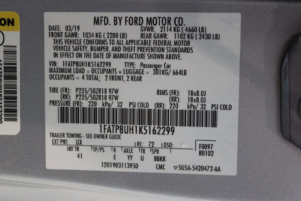 Used 2019 Ford Mustang Premium RWD image 37