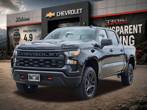 New 2026 Chevrolet Silverado 1500 Custom Trail Boss w/ LPO, Dark Essentials Package AWD/4WD image 2